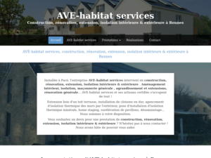 AVE-habitat services Pacé, Construction, Extension maison, Isolation combles, Maconnerie, Rénovation maison