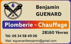 Benjamin Guenard - Plomberie et Chauffage Yèvres, Plombier