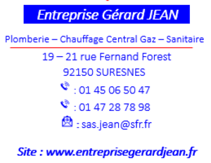 ENTREPRISE GERARD JEAN Suresnes, Chauffagiste